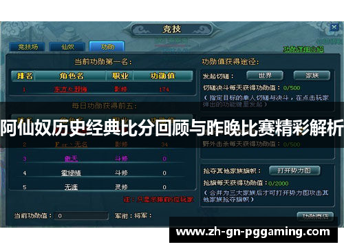 阿仙奴历史经典比分回顾与昨晚比赛精彩解析